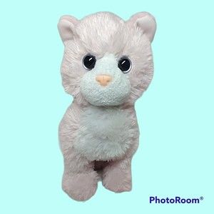 TY 2009 CLASSIC Kitty CAT Pink White Beanie Plush 10 Inches